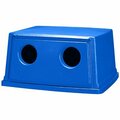 Bsc Preferred Rubbermaid Glutton Recycling Container Lid - 56 Gallon, Blue H-2182